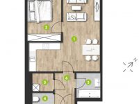 MonteLaa MySky Wien Wohnung 2 Zimmer Plan