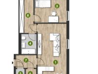 MonteLaa MySky Wien Wohnung 3 Zimmer Plan