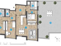 MonteLaa MySky Wien Wohnung 4 Zimmer Plan