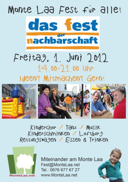 Monte Laa Nachbarschaftsfest 2012 - Poster A4