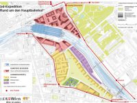 Detaillierter Plan der Rad-Expedition und aller Radverkehrsanlagen rund um den Hauptbahnhof