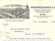 Briefkopf Ankerbrotfabrik 1932